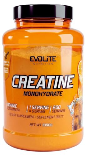 Evolite Nutrition Creatin Monohydrat 1kg mit Taurin, 200 Portionen | Kreatin mit Geschmack, Kreatin Pulver, Perfekt Löslich, Vegan & Mikronisiert, 6 Monate Vorrat