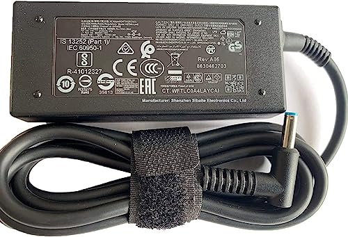 45W HSTNN-DA40 741727-001 740015-003 Adaptador de CA Cargador portátil Compatible para HP Envy x2 13 15 17 M6 X360 Stream x360 11 13 14 15 Spectre 15 x360 13 Ultrabook X2 13-4000 Series(19.5V 2.31A)