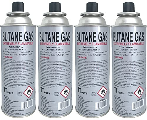 Greenpoint Gaskartusche 227g - Campinggas für Campingkocher, Butangas Kartusche für Gaskocher