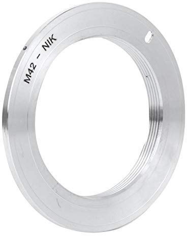 Akozon Adapterring für die des Objektivs aus Aluminiumlegierung M42-NIK für das Objektiv M42 für D3000/D300s/D3100/D3200