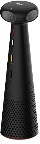 IPEVO Totem 360, Panoramic 360-Degree Conference Camera, USB-C Plug'n'Play, Multiple AI Mode, w/Speaker, Microphone & Noise Reduction, Human-Eye Experience by Four Lens Stitched Display, Zoom & Teams