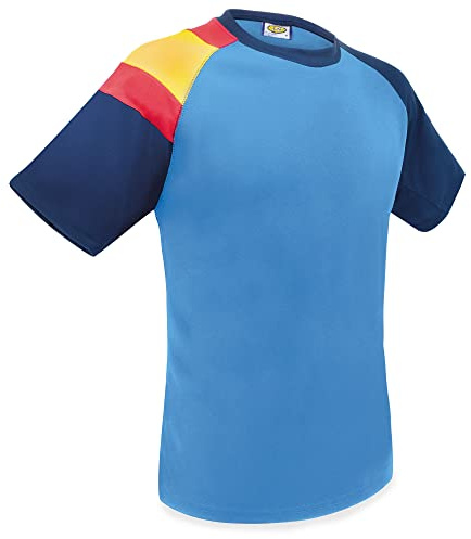 Camiseta Dry & Fresh con Bandera de España en el Hombro: Frescura Permanente, Transpirable y Secado Ultra Rápido