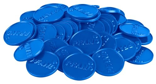 OTWIS Pfandmarken mit Aufdruck PFAND, Kunststoff, Ø 30 mm, Enzianblau, 1000 Stück