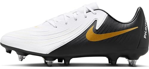 Nike Men's Phantom Gx Ii Acad Sg-pro Ac Football Boots, White Black MTLC Gold Coin, 9 UK