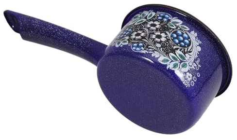 TOPBATHY Elegante Mestolo Smaltato Paletta Per Acqua Da Cucina Paletta Per Bucato Mestolo Con Manico Stile Retrò