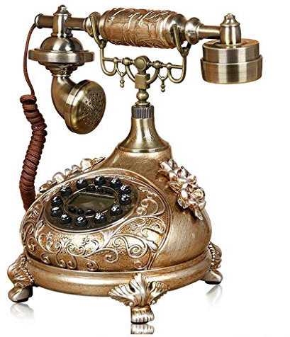 YBVBCXCB Rotary Wireless Antique Telephone,Landline Home Retro Phone Fashion Creative Rotary Vintage Wireless Telephone for Home Decoration Storage