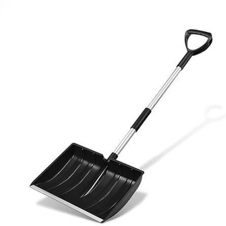 Large Capacity Snow Shovel - 48.5-Inch Durable Snow Removal Shovel with 16-Inch Wide Blade | Ergonomic Handle for Faster & Efficient Snow Clearing