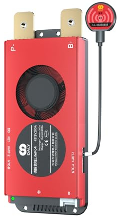 DALY BMS 12V 4S 200A LiFePO4 - Placa de protección de batería Inteligente con Bluetooth para baterías de Litio de 12 voltios, RV, energía doméstica