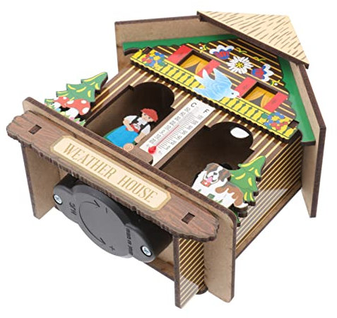 Yardenfun Baromètre Mural Et Humidimètre Précis Pour Maison Intérieur, Thermomètre Et Hygromètre Combinés, Matériau Solide, Mesure Température Et Humidité En Continu