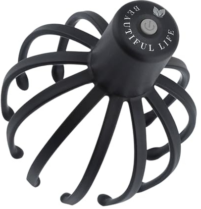 Massaggiatore Elettrico per Cuoio Capelluto a Forma di Polpo Massaggio | Strumento Portatile Per Massaggio Del Cuoio Capelluto Massaggiatore per Cuoio Capelluto Ricaricabil
