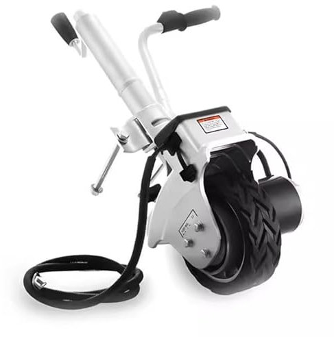 XHSMYXGS Motorised Jockey Wheel Motorised Jockey Wheels, Electric Trailer Dolly, Power Mover For Boat & Trailer Maneuvering - 12V/350W Trailer Jack