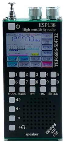 Ricevitore radio portatile TEF6686 BT RDS (nero)