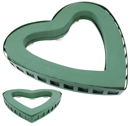 PLAFOPE Supporto per Fiori Forma di Cuore con Ventosa Base per Composizioni Floreali Rinforzata e Resistente Decorazione Nozze per Auto Senza Tracce Porta Bouquet e Rack Fiori per Evento