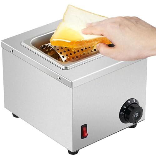 Rueda esparcidora eléctrica de mantequilla de acero inoxidable para untar la mantequilla uniformemente, control de temperatura de 30 a 80 °C para picnics, barbacoas, uso en interiores y exteriores