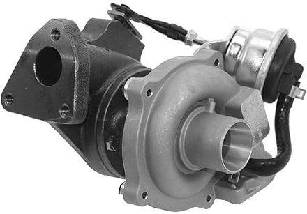 BESTPRICE 1x Turbolader inkl. Unterdruckdose, Kompatibel mit FIAT 500 C, DOBLO, FIORINO, GRANDE PUNTO, IDEA, PANDA (169_)