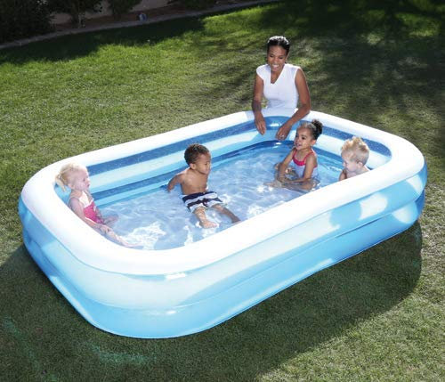 PEBSHOP Piscina Rettangolare Gonfiabile L. 262 X P. 175 X 51 CM.