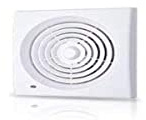 Garsaco Import 45120 Abluftventilator für Haushalt, 10 W, 80 mm, 150 m, Kuppelzeit, 230 V, Weiß, Einheitsgröße