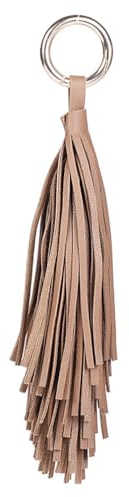 PRETYZOOM Schlüsselanhänger Lederquaste Quasten Anhänger Taschenanhänger Für Damen Rucksack Handtasche Autoschlüssel Dekoration Geschenk 8.3X1 Zoll