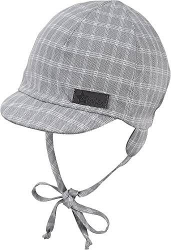 Sterntaler Baby Jungen Schirmmátze 1602123 Winter Hut, rauchgrau, 41 EU