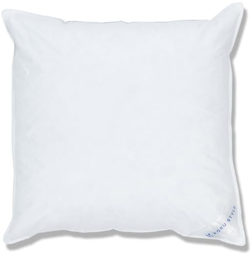 Koru Style Superior Kopfkissen 80x80 Daunen – 70% Federn / 30% Daunen - Daunenkissen 80x80 – bis 60 Grad waschbar - Made in Germany - Füllgewicht 1000g - Schlafkissen – Härtegrad: weich