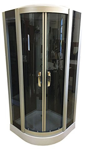 DUCHA CABINA DE HIDROMASAJE 90 x 90 cm SPA RADIO CROMOTERAPIA New York