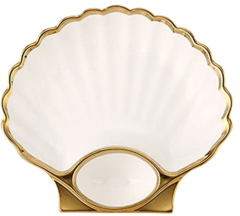 Keramik Sushi Teller Porzellan Salatteller Muschel Form Dessertteller Snackteller Kuchenteller Tortenplatte Servierteller Essteller Speiseteller Knödel Frühstück Steak Tablett