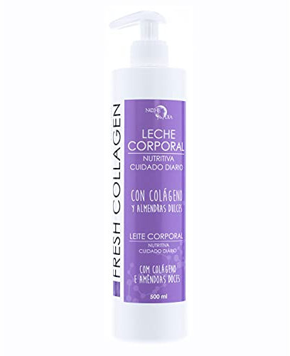 Leche Corporal con Colageno y Almendras Dulces. Body Milk FRESH COLLAGEN, Crema Hidratante Corporal nutritiva de uso diario 500 ml. Marca: Noche y Día