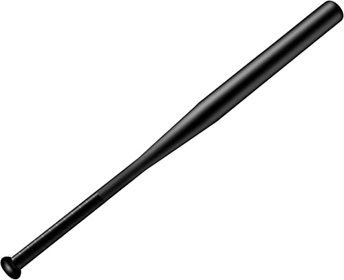 Aggloz | Baseball Bat Steel | Durable & Comfortable | Outdoor Sports | Heavy Duty Baseball Bat | Practice & Home Protection | Kids & Adult | 72cm | Black (BLACK)