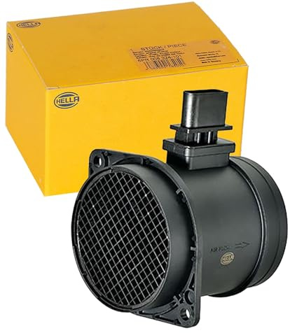 HELLA 8ET 358 166-551 Luftmassenmesser - 5-polig - Rohrstutzen | Kompatibel mit: AUDI Q7, Q7 Van, TT, TT Roadster, SKODA SUPERB II, SUPERB II Kombi, VW CC B7, EOS, PASSAT B6