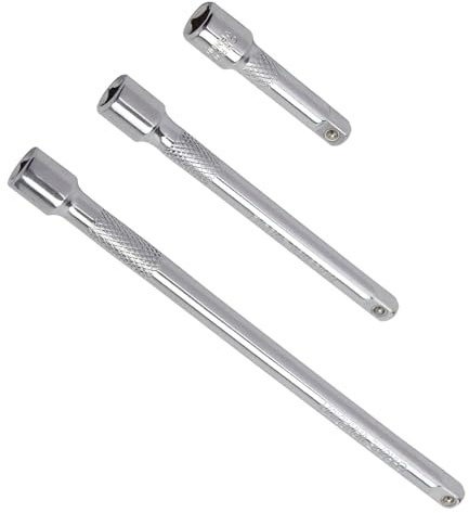BRIOTA 3 Pcs 3/8 Inch Socket Extension Bar Set, Chrome Vanadium Steel Wrench Extender
