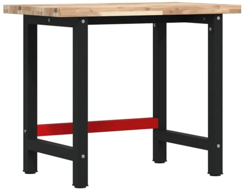 vidaXL Workbench 100x60x83 cm Solid Wood Acacia Rectangular