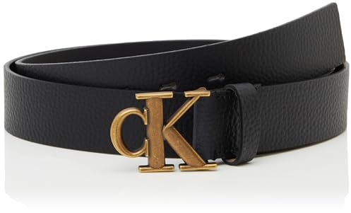 Calvin Klein Herren Monogram Buckle Fixed Belt 35mm Lv04g7025g Gürtel