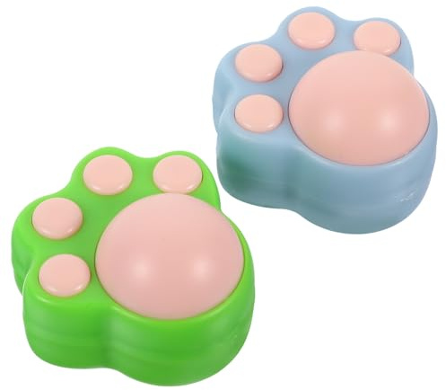 Toyvian Jouet à l'herbe à Chat Rotatif Lot de 2 Sets de à Jouet Interactif pour Forte Adhésion pour Intérieur et Extérieur