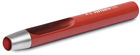 Sacabocados cilíndrico, norma DIN 7200, forma B, para perforar materiales como cuero y papel en trabajos de artesanía y tapicería.