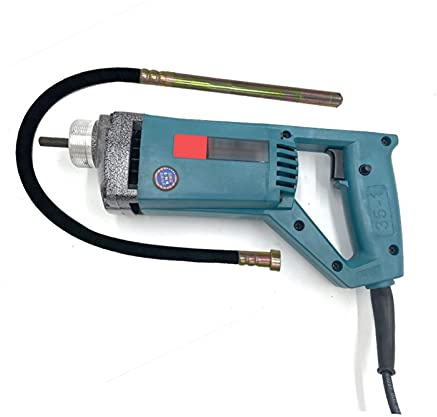 Betoniera, Vibratori in calcestruzzo in calcestruzzo a mano in calcestruzzo di cemento Bolla di rimozione con strumenti in cemento da 1,5 m di rame(Blauw)