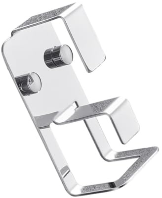 WEKAMOS Punch Stainless Steel Double Hooks Washbasin Hanger Practical Storage Rack Strong Adhesive Wall Mount for Bathroom Kitchen Bedroom