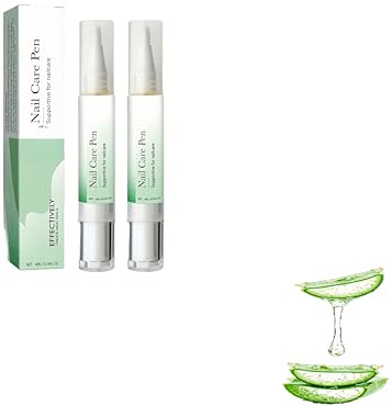Nahrhafte Nägel und Nagelhautöle,Nagelöle, Nägel und Nagelhautpflege-haltige natürliche Mischung aus Aloe-Vera-Gel,Feuchtigkeitsdauer,tiefe Pflege Trockennägel (8ml, 2pc)