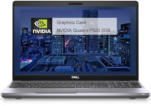 Dell Precision 3551 Workstation Laptop, NVIDIA Quadro P620 2GB, 15.6 Inch FHD Display, Intel Core i7-10850H, 16GB RAM, 512GB SSD, QWERTY Keyboard, Windows 11 Pro (Renewed)