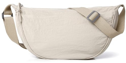 Mixroom - Borsa Mezzaluna Tracolla Donna, Borsa a spalla Stile casual con Tracolla regolabile, Messenger Crossbody Moon Bag