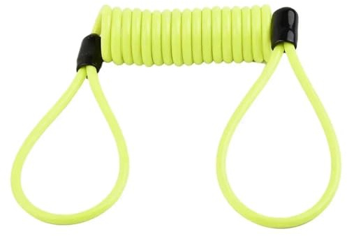 Antirrobo Moto Freno 1 Unidad de recordatorio de Bloqueo de Disco, Bobina de Cable de Disco, cerraduras de Freno de Seguridad para Motocicleta y Scooter de 120 cm. Pinza Antirrobo Moto
