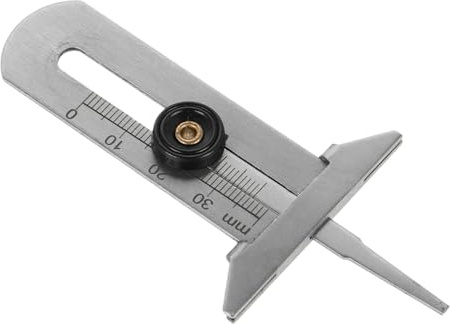 TOYANDONA Strumento Profondimetro Pneumatici 0-30 MM in Acciaio Inossidabile per Auto e Camion Design Compatto per Controllo Sicurezza su Strada