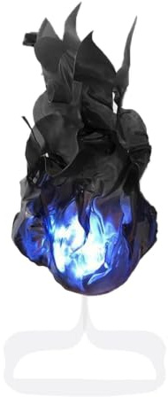 Halloween svävande eldklot läskig flamlös realistisk | Konsteld svävande rekvisita för temafester, rollspel, spökhus, gräsmatta, trädgård, terrass
