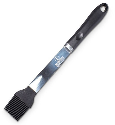 Ess-Nische® Pennello per griglia per Barbecue XXL Resistente al Calore in Acciaio Inossidabile e Silicone per marinare la Carne - Pennello da Pasticceria per glassare i Dolci