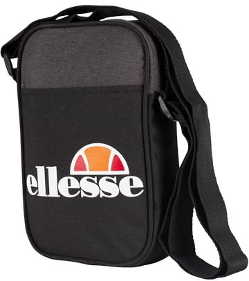 ellesse Heritage Lukka Umhängetasche für Herren, kleine Gegenstände, Schwarz