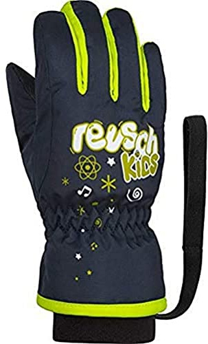 Reusch Barnhandskar, klänning blå/Safety Yellow, III
