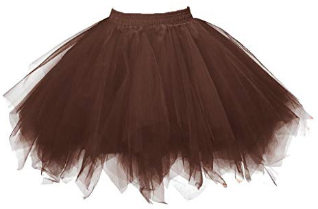 Yowablo Damen Petticoat Retro Tutu Tüllrock Underskirt Unterrock Petticoat Rock Tutu (M,1- E)