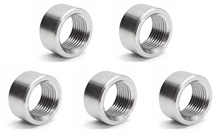 RCCT M18 Einschweißmutter Lambdasonde – O2 Sensor Bung Edelstahl Gewindemutter M18×1.5 für Auspuff – Lambdasonde Gewinde 5PCS(Mutter)