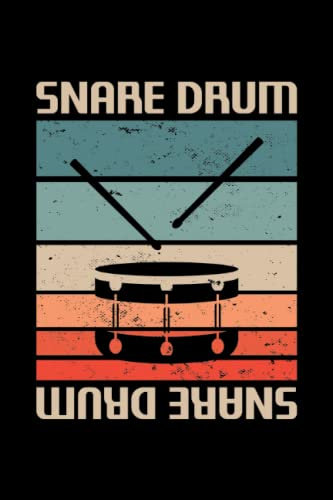 Retro Snare Drum Music Book: Snare Drum music book for Snare Drum Player, 6 x 9 with 120 pages, blank staff, softcover