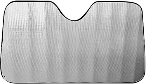 AUTOZOCO Parasol para Parabrisas Delantero Plegable, Protector Solar para Parabrisas Delantero, Parasol para automóvil, Universal, Medidas 130 x 60 cm, Plateado