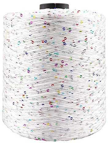 Summer Ice Silk Glitter Garn Pailletten Garn Handhäkelgarn Stricken Kleidung Nadelarbeit, 02